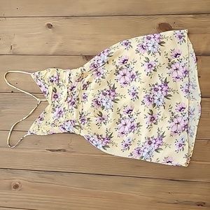 Forever 21 Floral Lace Up Sundress